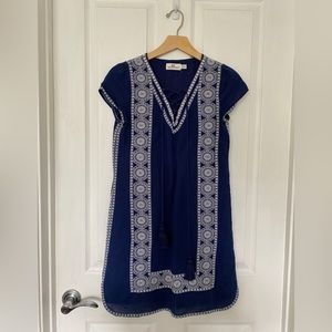 Vineyard Vines Navy Linen Dress Size 00